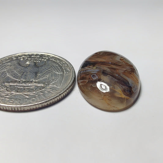 Turkish Stick Agate gemstone cabochon - natural crystal healing stone for jewelry making by Gemivra