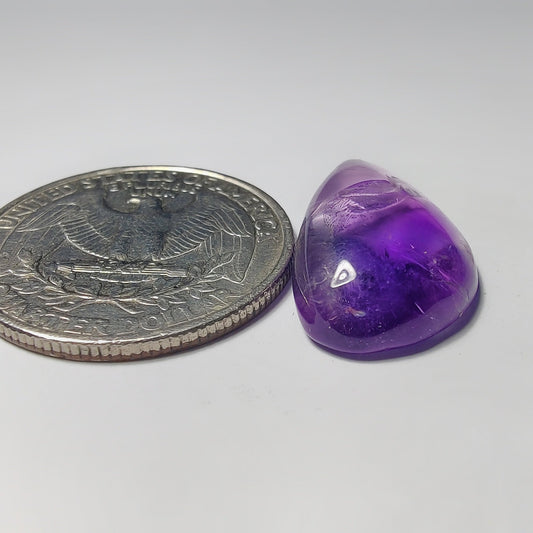 Amethyst gemstone cabochon - natural crystal healing stone for jewelry making by Gemivra