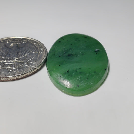 Nephrite gemstone cabochon - natural crystal healing stone for jewelry making by Gemivra