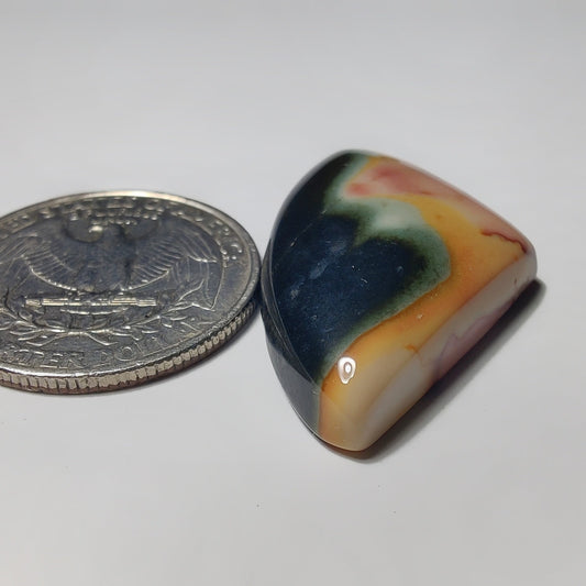 Polychrome Jasper gemstone cabochon - natural crystal healing stone for jewelry making by Gemivra