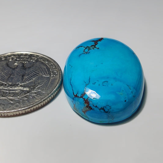 Dyed Turquoise gemstone cabochon - natural crystal healing stone for jewelry making by Gemivra