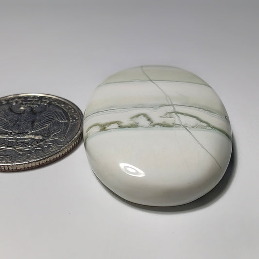 Saturn Chalcedony gemstone cabochon - natural crystal healing stone for jewelry making by Gemivra