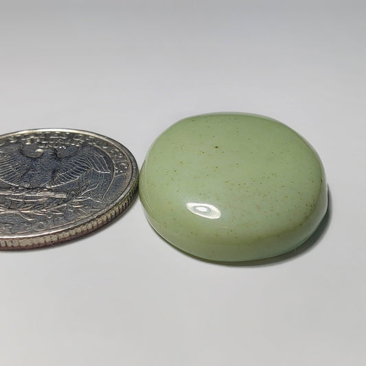 Lemon Chrysoprase gemstone cabochon - natural crystal healing stone for jewelry making by Gemivra