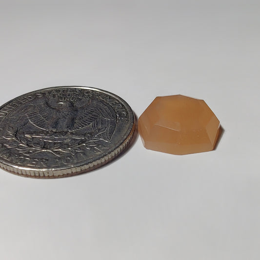 Step Cut Peach Moonstone
