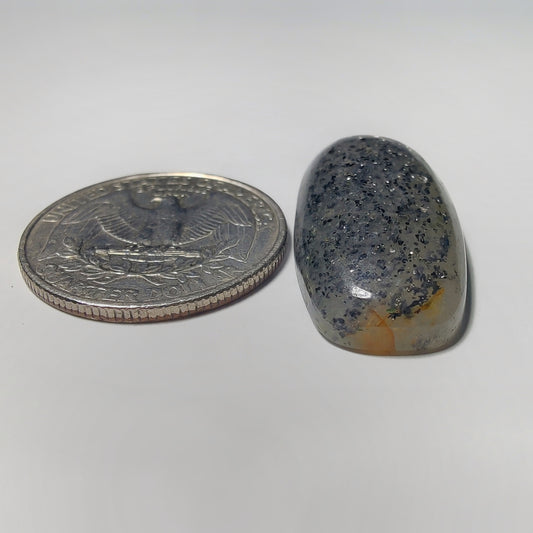 Midnight Quartz gemstone cabochon - natural crystal healing stone for jewelry making by Gemivra