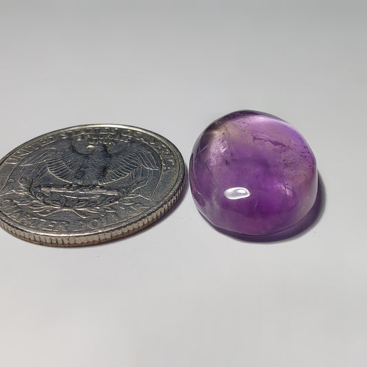 Amethyst gemstone cabochon - natural crystal healing stone for jewelry making by Gemivra