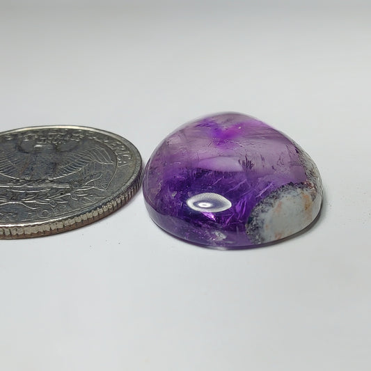 Amethyst Cabochon gemstone cabochon - natural crystal healing stone for jewelry making by Gemivra