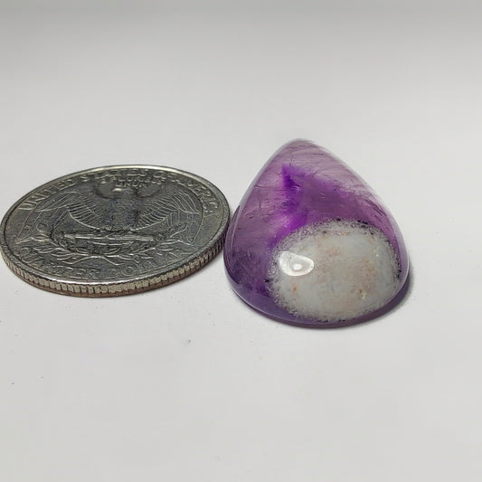 Amethyst Cabochon gemstone cabochon - natural crystal healing stone for jewelry making by Gemivra