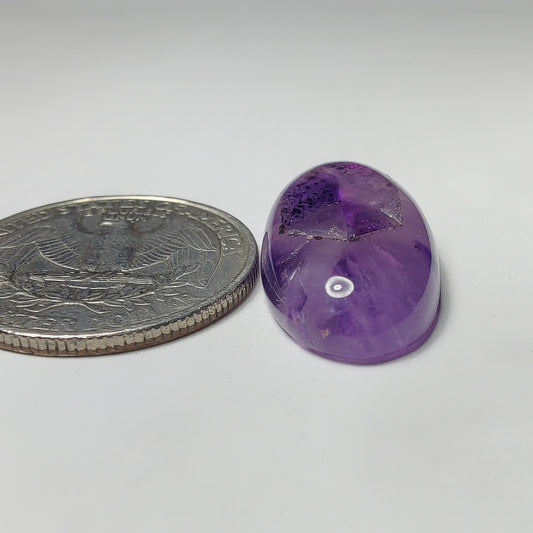 Amethyst Cabochon gemstone cabochon - natural crystal healing stone for jewelry making by Gemivra