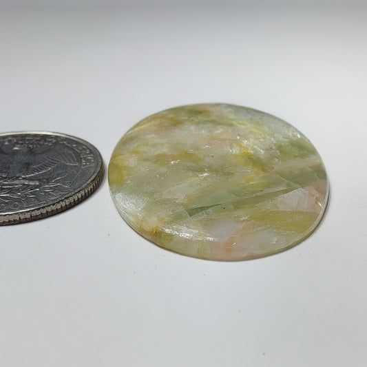 Golden Seraphinite Cabochon gemstone cabochon - natural crystal healing stone for jewelry making by Gemivra