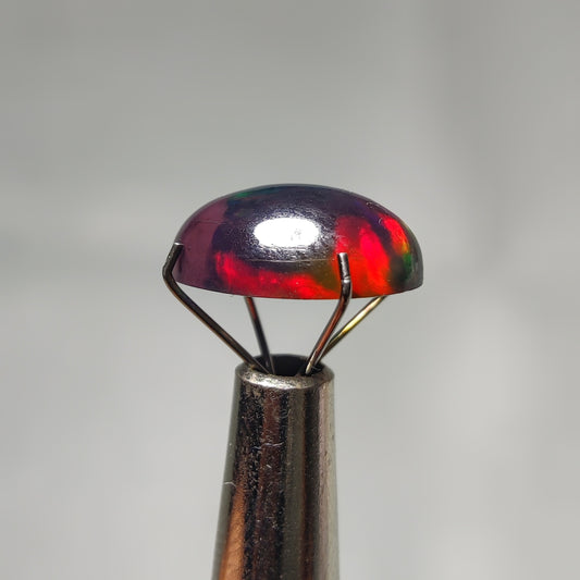 Natural Black Ethiopian Opal Cabochon