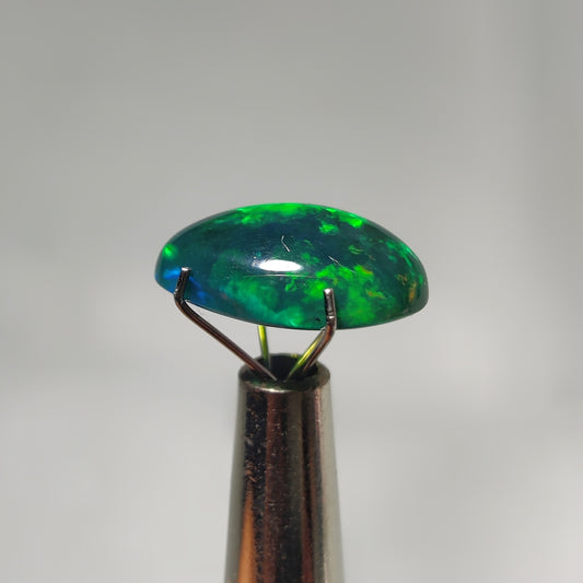 Natural Black Ethiopian Opal Cabochon