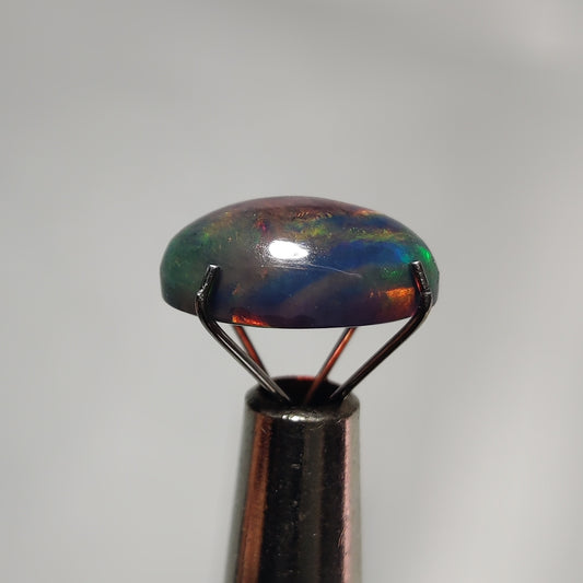 Natural Black Ethiopian Opal Cabochon