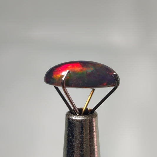 Natural Black Ethiopian Opal Cabochon