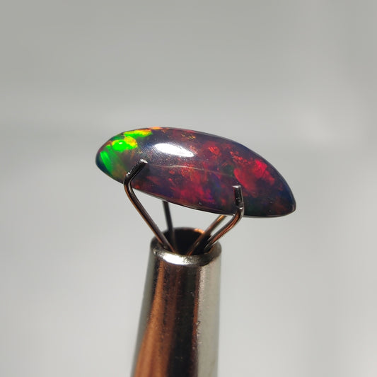 Natural Black Ethiopian Opal Cabochon