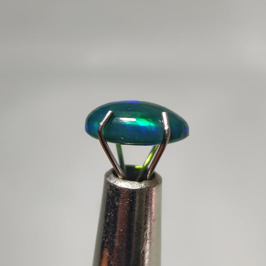 Natural Black Ethiopian Opal Cabochon