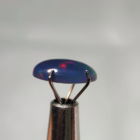 Natural Black Ethiopian Opal Cabochon