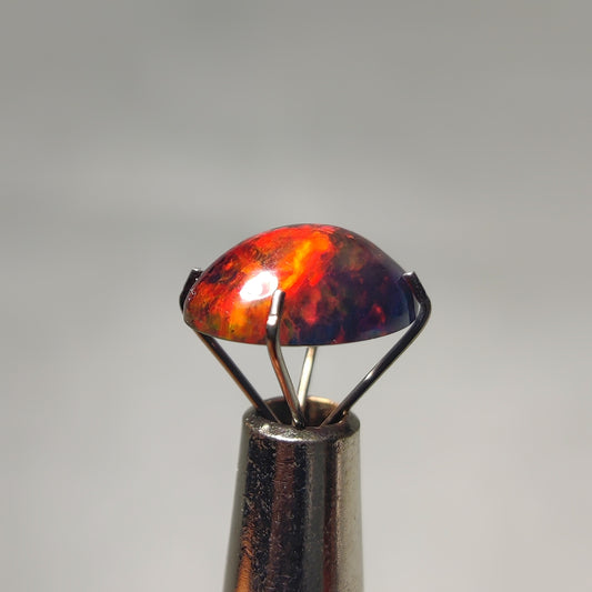 Natural Black Ethiopian Opal Cabochon