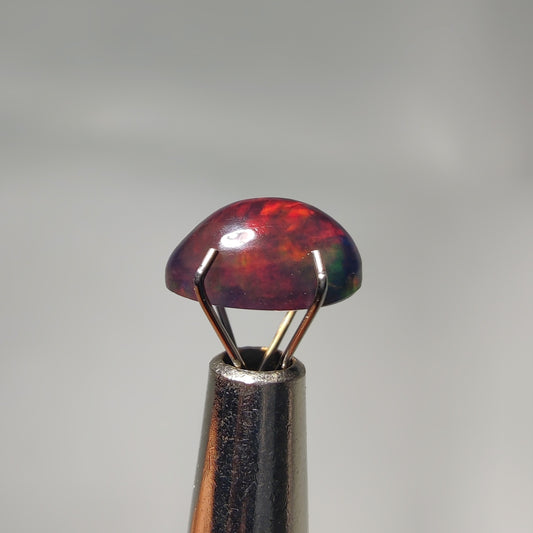Natural Black Ethiopian Opal Cabochon