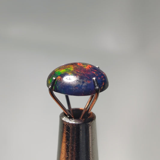 Natural Black Ethiopian Opal Cabochon
