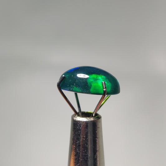 Natural Black Ethiopian Opal Cabochon