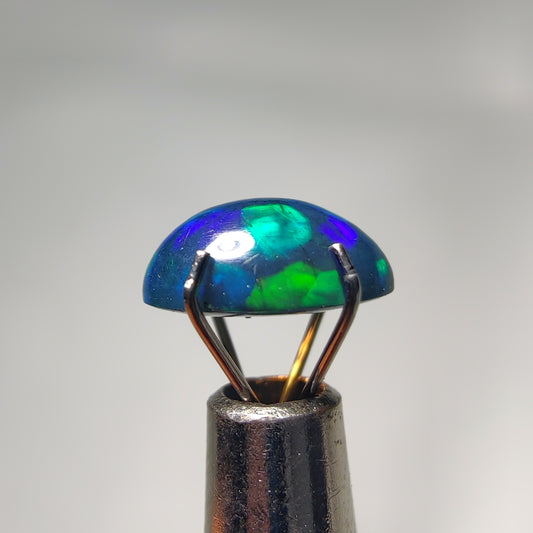 Natural Black Ethiopian Opal Cabochon