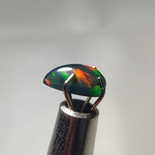 Natural Black Ethiopian Opal Cabochon