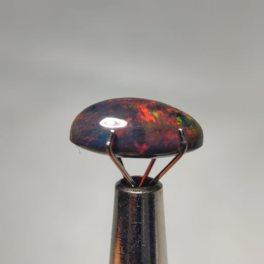 Natural Black Ethiopian Opal Cabochon