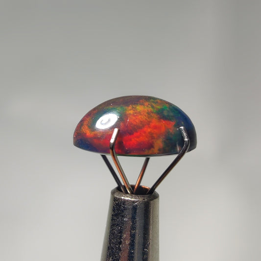 Natural Black Ethiopian Opal Cabochon