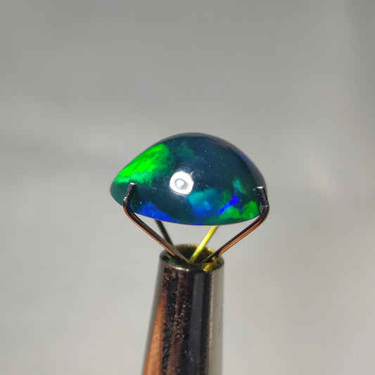 Natural Black Ethiopian Opal Cabochon