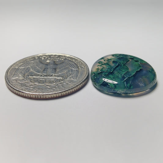 Moss Agate Cab