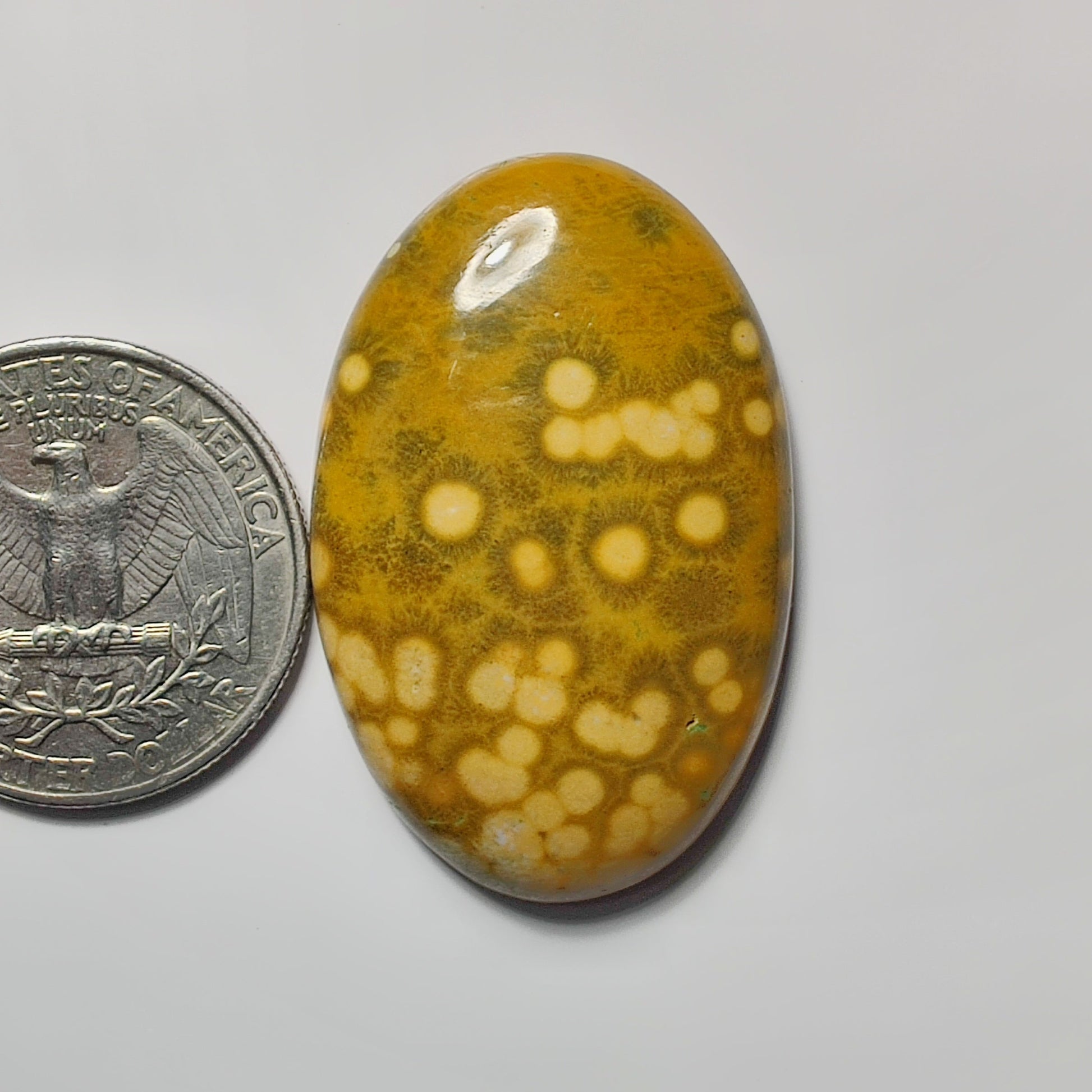 Yellow Dot Ocean jasper