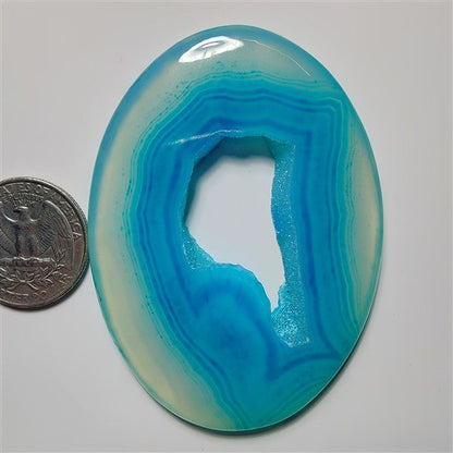 Dyed Solar Slice Druzy gemstone cabochon - natural crystal healing stone for jewelry making by SemiPreciousCabs