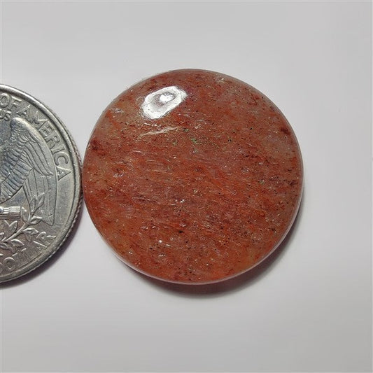 Strawberry Quartz gemstone cabochon - natural crystal healing stone for jewelry making by SemiPreciousCabs
