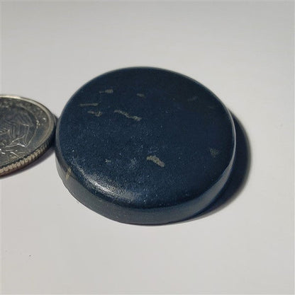 Black Dot Agate gemstone cabochon - natural crystal healing stone for jewelry making by SemiPreciousCabs