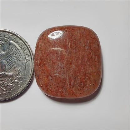 Strawberry Quartz gemstone cabochon - natural crystal healing stone for jewelry making by SemiPreciousCabs