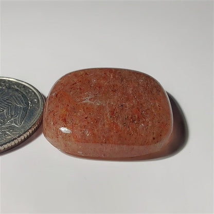Strawberry Quartz gemstone cabochon - natural crystal healing stone for jewelry making by SemiPreciousCabs