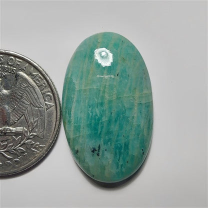 Amazonite gemstone cabochon - natural crystal healing stone for jewelry making by SemiPreciousCabs