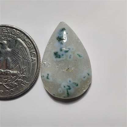 Solar Slice Quartz gemstone cabochon - natural crystal healing stone for jewelry making by SemiPreciousCabs