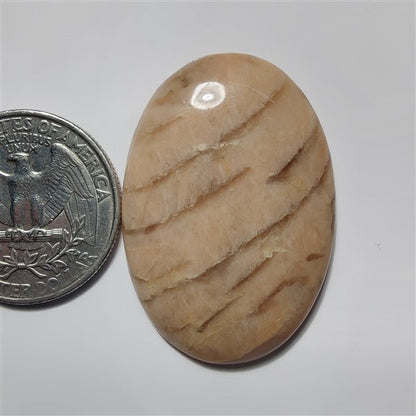 Zebra Feldspar gemstone cabochon - natural crystal healing stone for jewelry making by SemiPreciousCabs