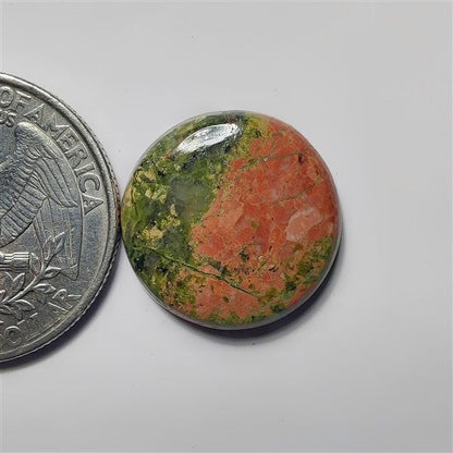 Unakaite gemstone cabochon - natural crystal healing stone for jewelry making by SemiPreciousCabs