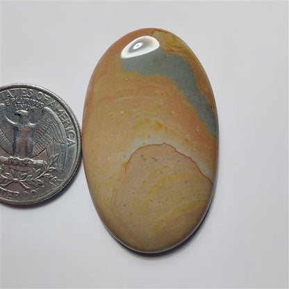 Polychrome Jasper gemstone cabochon - natural crystal healing stone for jewelry making by SemiPreciousCabs