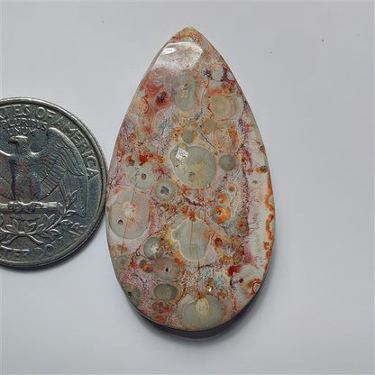 Leopard Skin Jasper gemstone cabochon - natural crystal healing stone for jewelry making by SemiPreciousCabs