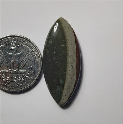 Polychrome Jasper gemstone cabochon - natural crystal healing stone for jewelry making by SemiPreciousCabs