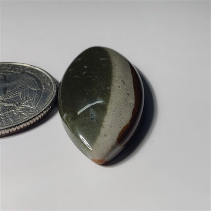Polychrome Jasper gemstone cabochon - natural crystal healing stone for jewelry making by SemiPreciousCabs