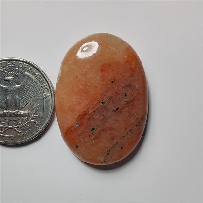 Strawberry Quartz gemstone cabochon - natural crystal healing stone for jewelry making by SemiPreciousCabs