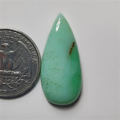 Chrysoprase gemstone cabochon - natural crystal healing stone for jewelry making by SemiPreciousCabs