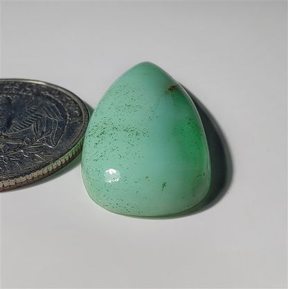 Chrysoprase gemstone cabochon - natural crystal healing stone for jewelry making by SemiPreciousCabs