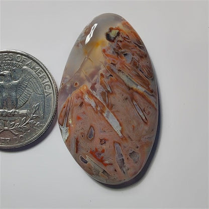 Turkish Stick Agate gemstone cabochon - natural crystal healing stone for jewelry making by SemiPreciousCabs