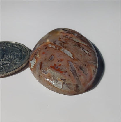 Turkish Stick Agate gemstone cabochon - natural crystal healing stone for jewelry making by SemiPreciousCabs